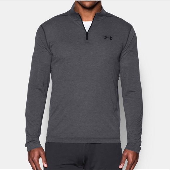 Under Armour Men/'s 1//4 Zip Threadborne Long Sleeve Shirt Heatgear Gray